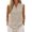 Khaki, variant on Linen Tank Tops for Women Solid Button down Tank Top Sleeveless Loose Tank Top Size M