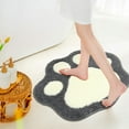 cuyhtdup Bath MatFootShaped and Dog Paw,1 PiecePremium Absorbent
