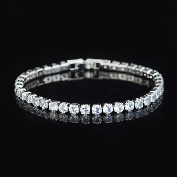 SIfdSeng 4Mm Zirconia Tennis Bracelet Iced Out Chain Bracelets for Women Men Charm Bracelet Charms Cuban Link Bracelet for Women Chunky Bracelets for Women