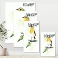thumbnail image 4 of Designart ' Little Robin Bird Sitting On A Branch ' Traditional Canvas Wall Art Print, 4 of 4