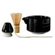 thumbnail image 3 of Juego de té Matcha japonés de 4 Uds., de bambú, soporte de cerámica para Matcha, cuenco de cuchara de bambú para la de té japonesa Negro Sunnimix batidor de matcha, 3 of 8