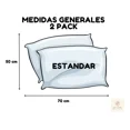 thumbnail image 3 of Pack de 2 almohada Estàndar Microfibra Firme | Descanso Ergonómico | Soft Nature, 3 of 5