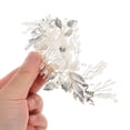 thumbnail image 4 of EeaseCA Wedding Flower Hair Comb Bride Headpiece Pear Hair Accessories Hair Comb, 4 of 8