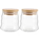 thumbnail image 2 of Glass Storage Jars 2Pcs Small Sealing Honey Tea Storage Bottles For Food Storage 8X7.5X7.5CM Moisture-proof, 2 of 3
