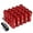 Red, variant on J2 Engineering LN-T7-028-15-SL J2 Engineering 7075 -T6 Forged Aluminum M12X1.5 20Pcs 60mm Height Open -End Lug Nut Set w/Adapter Key (Silver)