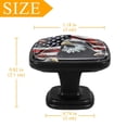 thumbnail image 4 of 4 Pcs Cabinet Handle Drawer Pulls American Flag and Animals Knobs with Screws Square Furniture Office Cabinet Knob Decoration, 4 of 7