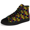 thumbnail image 5 of Aidianart African Kente High Top Canvas Sneakers Womens High Top Shoes Size 5.5, 5 of 5