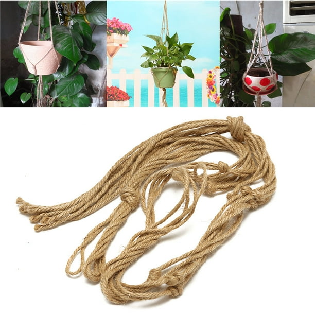 42" DIY Macrame Jute Twine Flower Plant Hanger Basket Pot Holder