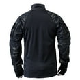 thumbnail image 5 of Qingpeng Men's Camouflage Jacket 1/4 Zip Long Sleeve Outdoor Hiking Training Jacket, 5 of 7