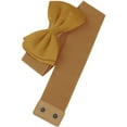 thumbnail image 2 of Cinturones elásticos con lazo INSPIRE CHIC para mujer, ancho de 2.4" elegante y lindo, cinturón ajustable para vestido de boda de 24 a 32" en amarillo y marrón, 2 of 6