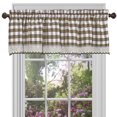 thumbnail image 1 of Buffalo Check Valance - 58x14 - Taupe, 1 of 3