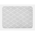 thumbnail image 1 of Modern Bath Mat, Grid Style Diagonally Arranged Square Motifs Print on Plain Backdrop Illustration, Plush Bathroom Decor Mat with Non Slip Backing, 29.5" X 17.5", White Pearl, by Ambesonne, 1 of 2