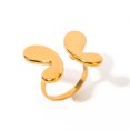 thumbnail image 5 of Women's Stainless Steel Bowknot Pearl Finger Ring - Fashion Commuting Style, 5 of 5