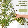 thumbnail image 3 of 6ft Artificial Olive Tree, 6 Feet Tall Faux Olive Tree, Potted Fake Plants with Realistic Branches and Lush Leaves for Home Indoor Decor, 3 of 8