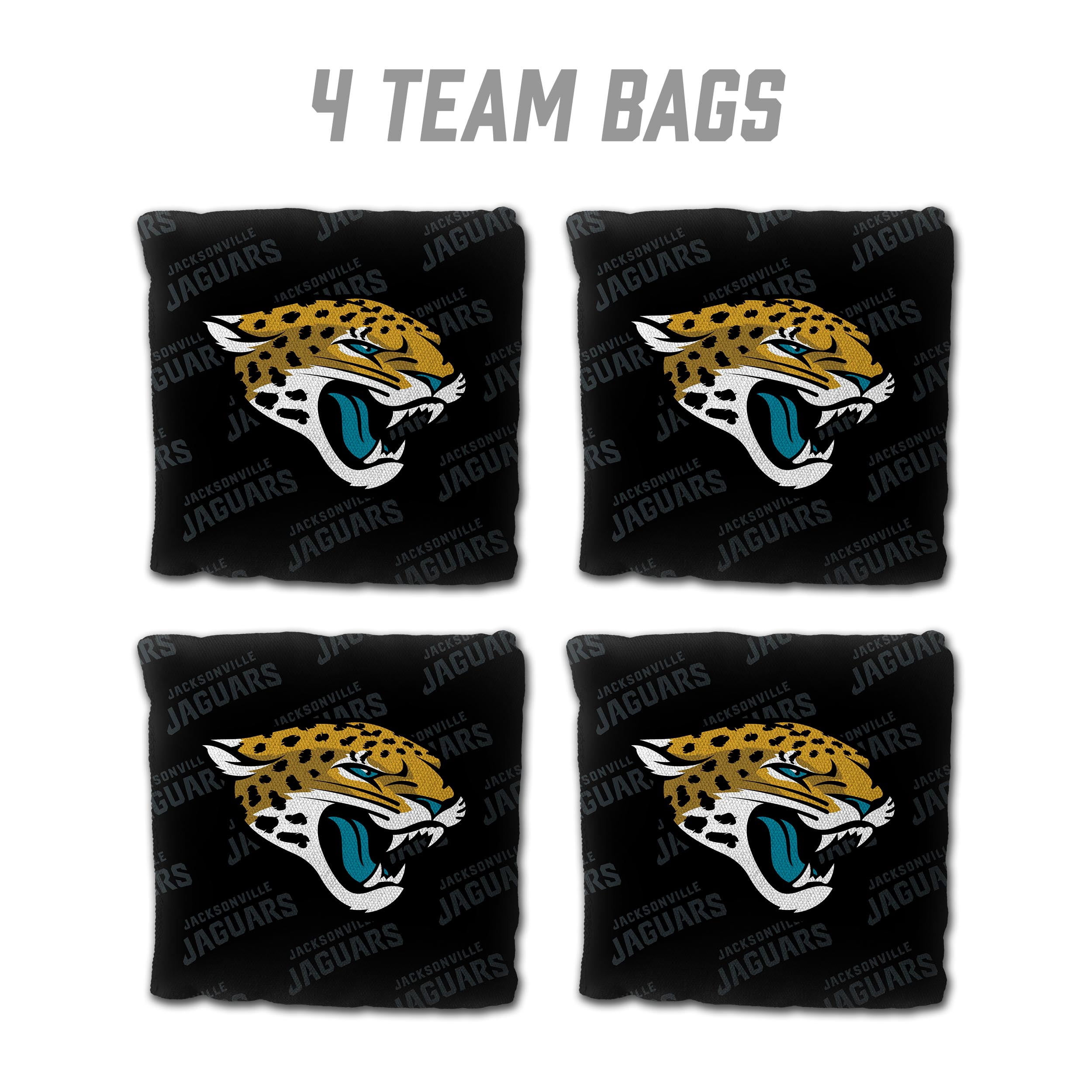 NFL Jacksonville Jaguars Cornhole Bags - 4PK - Black