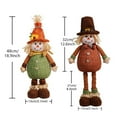 thumbnail image 4 of Kbndieu Fall Tabletop Decorations Plush Scarecrow, Thanksgiving Harvest Handmade Doll, Festival Home Table Centerpieces Decorations Fall Gifts, 4 of 6