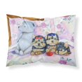thumbnail image 1 of "Caroline's Treasures 7192 FUNDA DE ALMOHADA Yorkie Puppies Three In A Row Funda de almohada estándar de tela absorbente de humedad, grande, multicolor" Caroline's Treasures 7192PILLOWCASE, 1 of 1