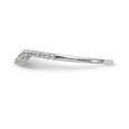thumbnail image 3 of 14K White Gold Ring Band Wedding Diamond Round , Size 5, 3 of 7