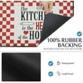 thumbnail image 5 of Coffee Mat the Kitchen is the Heart of the Home Rubber Backed Absorbent Dish Drying Mat Fit Under Dishes,Rack Pad,Kitchen Counter,Coffee Maker,Coffee Bar Accessories 24"X16", 5 of 6