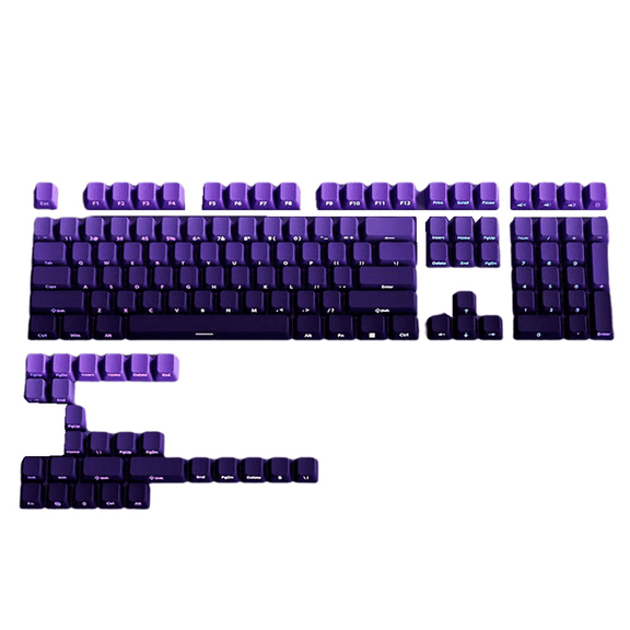 Gradient Double Shot PBT Keycap Backlit 130 Key Full Keycaps Set for Mechanical Keyboard