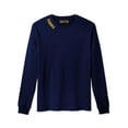 thumbnail image 3 of Daxton Premium Virginia Men Long Sleeves T Shirt Ultra Soft Medium Weight Cotton, 2Pk Navy Gold HNavy Gold 1XL, 3 of 6