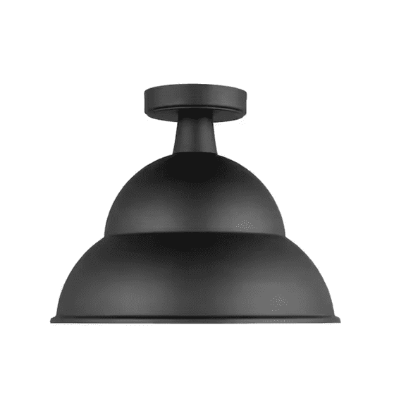 Open Box Generation Lighting 7836701 Barn Light 14" Wide Outdoor Semi-Flush Ceiling Fixture -