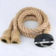 thumbnail image 4 of Retro Vintage Hemp Rope Pendant Light American Industrial Hanging Lamps Creative Loft Country Style Ceiling Lamps E27 Edison LED_The Ultimate Gift, 4 of 5