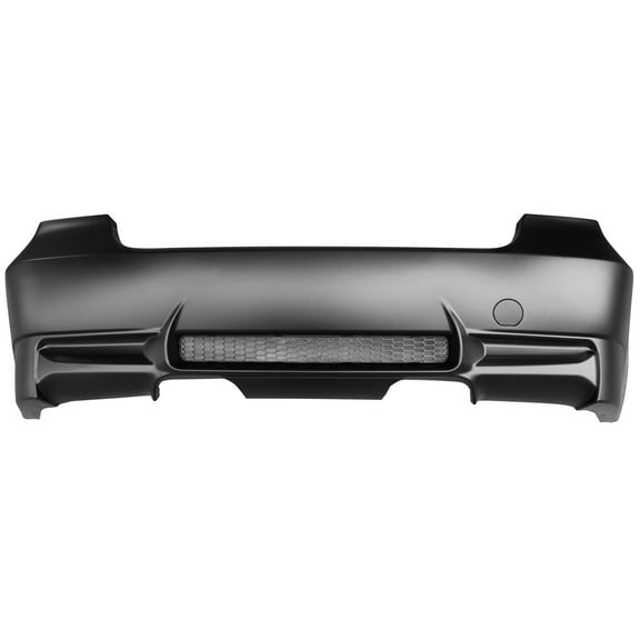 Ikon Motorsports Compatible with 06-11 E90 3-Series M3 Rear Bumper Cover Diffuser Dual Twin Muffler Outlets