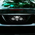 thumbnail image 7 of Horned Skull with Clenched Fists Front License Plate, Metal License Plate, Funny Standard Plates Personalized Novelty Decorative For Men/Women/Boys/Girls Car 6×12 Inch, 7 of 7