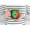 thumbnail image 2 of Today Is Golf Day with a Ball & Clubs, Golf Player, Golfing or Golfer, Black 11oz Ceramic Mug, 2 of 5