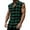 Green, variant on Sopiago Men's Summer Beach Tank Tops Sleeveless Button Up Shirt Casual Flannel Plaid Tank Shirts Dark Blue,M