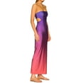 thumbnail image 2 of Douhoow Gradient Strapless Long Dresses for Women Sleeveless Split Dress Summer Club Dress, 2 of 7