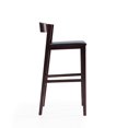 thumbnail image 4 of Manhattan Comfort Klismos 30.5" Faux Leather Barstool in Black/Walnut, 4 of 5