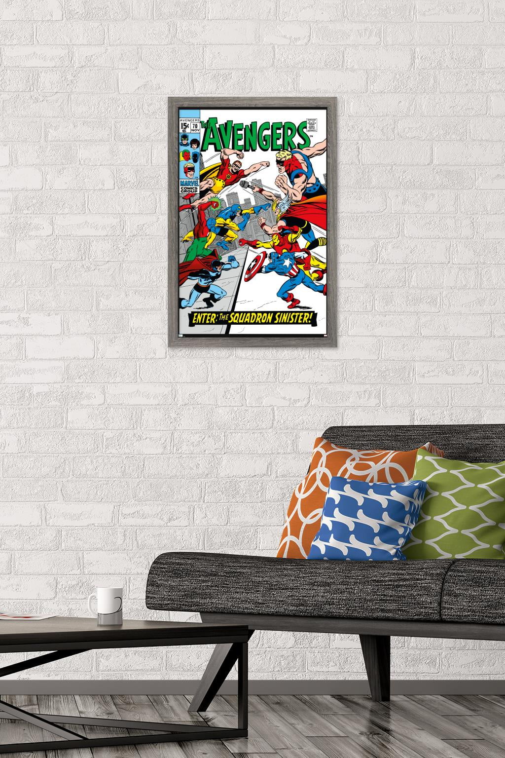 Marvel Comics - Avengers #70 Wall Poster, 14.725" x 22.375" Framed