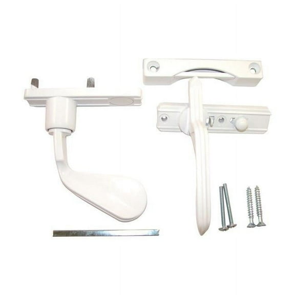 Metal Inswing Latch, White