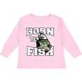 thumbnail image 3 of Inktastic Born to Fish Boys or Girls Long Sleeve Toddler T-Shirt, 3 of 5