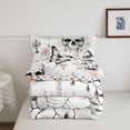 thumbnail image 5 of Homewish Skull Spider Wet Queen Comforter Set,Floral Butterfly Mushrooms Comforter Sets Queen,Halloween Duvet,Halloween Reversible,3-Piece,1 Comforter and 2 Pillowcases, 5 of 7