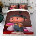 thumbnail image 4 of Agnes (Mi Villano Favorito) Conjunto de sábanas temático, trío de piezas, cómodo y amigable con la piel, diseño único, regalo de decoración para el hogar para familiares, amigos y fans, 90 cm * 190 cm, 4 of 6