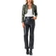 thumbnail image 2 of CHAQUETAS CORTAS DE CUERO PU INSPIRE CHIC PARA MUJERES, CHAQUETA DE MANGA LARGA Y FRONTAL ABIERTO XL Verde Ejército, 2 of 6