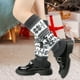 thumbnail image 5 of Thickened Christmas Socks With Snowflake Deer Patterns Winter Warm Ankle Cuffs Cozy Knitted Leg Warmers Stacking Socks And Woolen Sock Covers For Fall Winter, 5 of 6