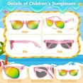 thumbnail image 4 of Kids Sunglasses Bulk Party Favors - 24 Packs Boys Girls Sunglasses for Kids Age 3-8 with UV 400 Protection, Neon Sunglasses for Kids Birthday Party, 4 of 7