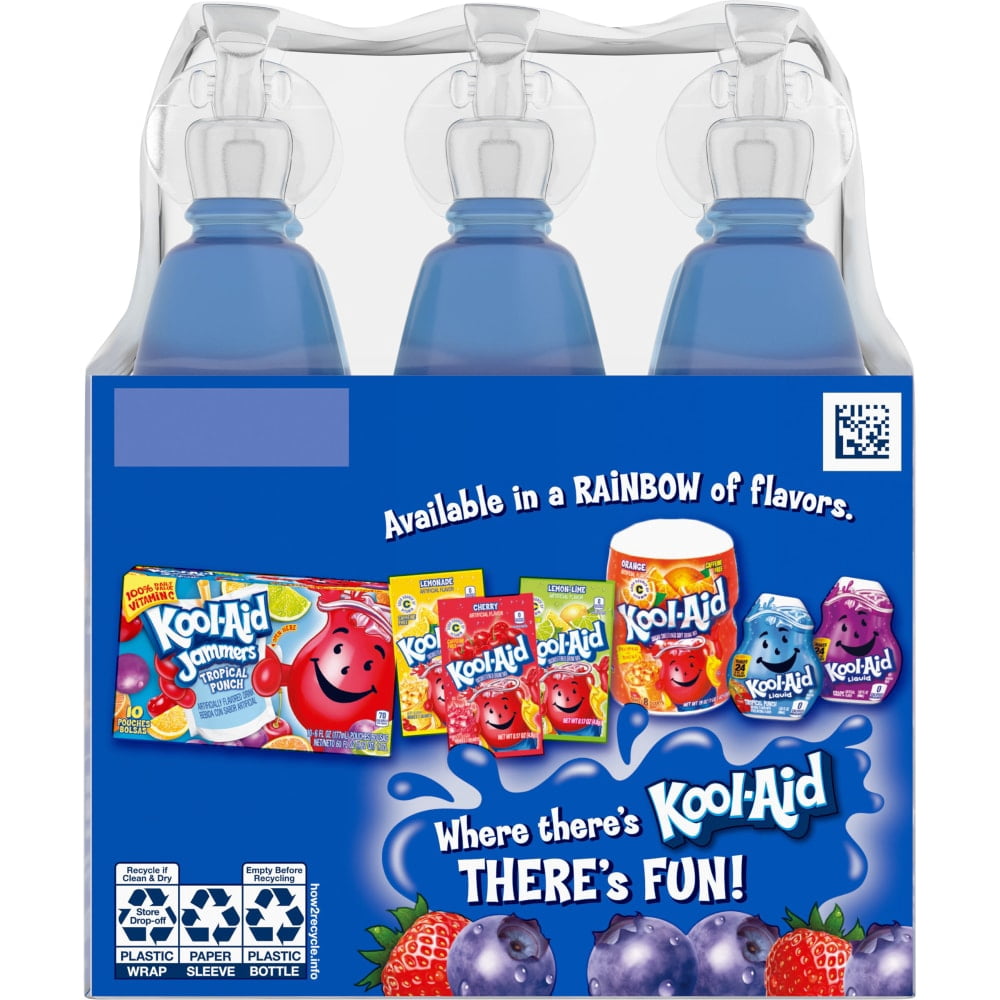 Kool-Aid Bursts Berry Blue Drink 6 ct - 5 Pack