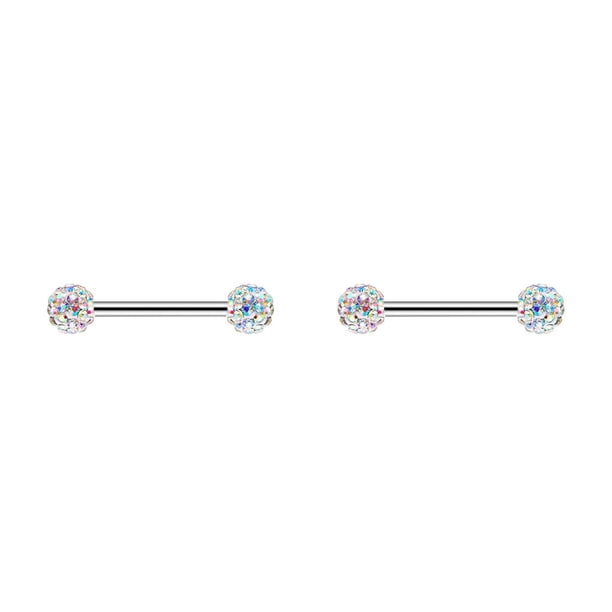 Qarigey Anillo para pezones con barra, decoración de cuerpos pequeños de Metal Sexy, accesorio de moda, para el cuerpo con estilo Tipo 5 2piezas