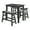 Black, variant on Pemberly Row Contemporary Wood Coastal Sea Grass Green Pub Table