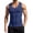 Navy, variant on Mens Tank Top Summer V Neck Slim Fit Sports Fitness Sleeveless Bottom Compression Stretchy Workout Shirts XXXXXL