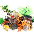 thumbnail image 1 of Juego de 52 figuras de animales de juguete Kimicare para niños con accesorios, 1 of 7