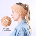 thumbnail image 2 of 1Pcs Women's Winter Warm Headband Fuzzy Fleece Lined Thick Knitted Ear Muffs Fashion Criss Cross Knotted Ear Warmers, 2 of 8