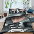 thumbnail image 2 of F1 de Brad Pitt Conjunto de sábanas temático, trío de piezas, cómodo y amigable con la piel, diseño único, regalo de decoración para el hogar para familiares, amigos y fans,173cm *218cm, 2 of 6