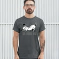 thumbnail image 3 of Tee Hunt Take a Stretch Break T-Shirt Funny Dachshund Dog Lover Pet Owner Men's Tee, Charcoal, X-Large, 3 of 5