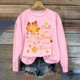 thumbnail image 3 of Uootdi Thanksgiving Long Sleeve Sweatshirts for Women Fall For Jesus He Never Leaves Sweatshirts Gift Women Cute Fall Autumn Ch ristian, 3 of 5